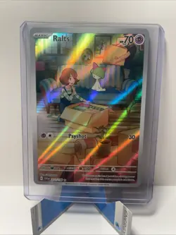 Pokemon TCG Ralts 211/198 Scarlet & Violet Base Set Illustration Rare Mint - Image 1