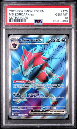 PSA 10 N's Zoroark ex 175/159 Ultra Rare 2025 Pokemon Journey Together Gem Mint - Image 3