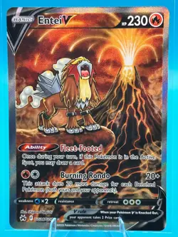 Pokemon TCG Entei V GG36/GG70 Crown Zenith Galarian Gallery Ultra NM - Image 1