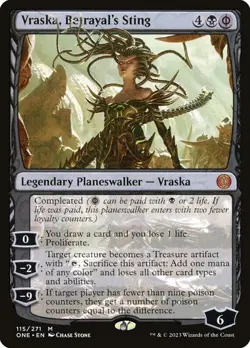 NM Vraska, Betrayal's Sting, MTG, Phyrexia: One, Magic the Gathering, 115 - Image 1