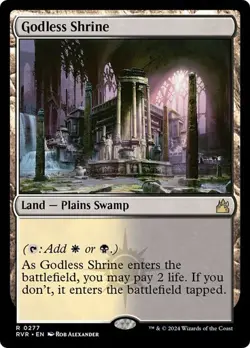 NM Godless Shrine, MTG, Ravnica Remastered, Magic the Gathering, 277 - Image 1