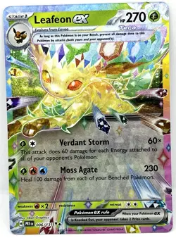 Leafeon ex - 006/131 PokÃ©mon TCG Prismatic Evolutions Double Rare Pokemon Card - Image 1