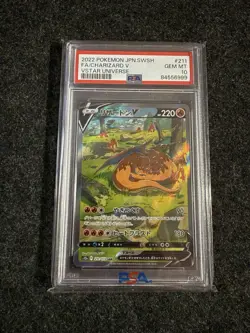 PSA 10 Charizard V SAR 211/172 s12a VSTAR Universe Japanese Pokemon Card Alt - Image 1
