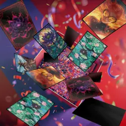 MTG Card Sleeves 100CT (Stained Glass Lotus), Matte Art Stained Lotus  - Image 5