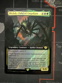 Shelob Child of Ungoliant, R 0785, NM, Extended Surge Foil MTG, LotR Lord Rings - Image 1