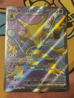 Alakazam ex 188/165 Full Art  Ultra Rare Scarlet & Violet 151 Pokemon Card Mint - Image 1