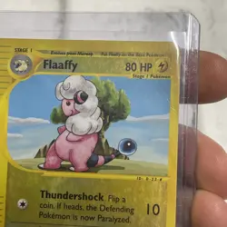 PokÃ©mon Flaaffy 47/147 Reverse Holo Pokemon Card Aquapolis E-Reader LP Vintage - Image 3