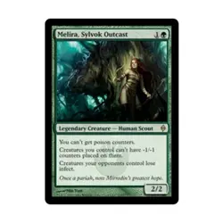 WOTC MtG New Phyrexia Melira, Sylvok Outcast (R) EX - Image 1
