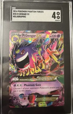 Pokemon TCG Mega M Gengar EX Phantom Forces Holo Ultra Rare Card 35/119 - Image 1