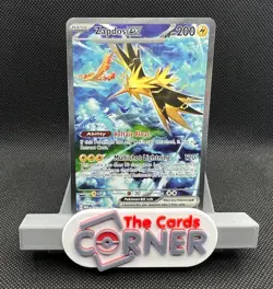 Zapdos ex Special Illustration Rare 202/165 Pokemon Scarlet and Violet 151 NM - Image 1