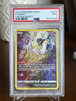 Mew GG10/GG70 Crown Zenith: Galarian Gallery Ultra Rare PSA 9 Pokemon TCG - Image 1