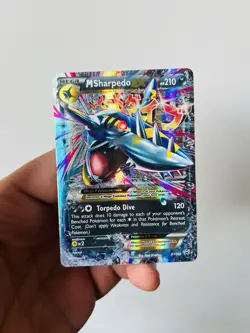 Mega Sharpedo EX XY200 Holo Promo XY Black Star Pokemon - Image 1