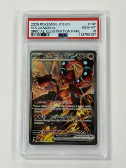 Volcanion ex #182 Pokemon SIR Journey Together PSA 10 - Image 1