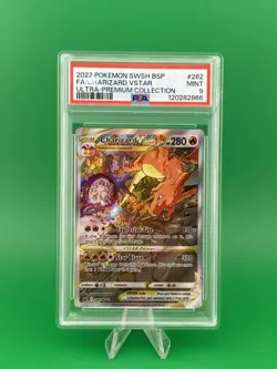 2022 Pokemon SWSH BSP FA Charizard VStar Ultra Premium #262 PSA 9 Free Shipping - Image 1