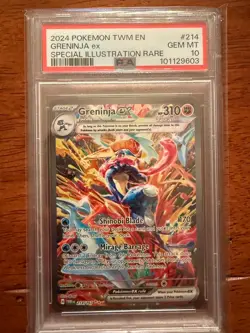Pokemon Twilight Masquerade - Greninja EX 214/167 PSA 10 Gem Mint - Image 1