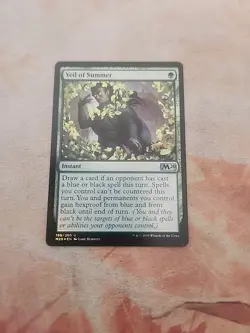 Veil Of Summer Foil Core Set 2020 MTG NM - Image 1