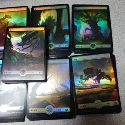 MTG Basic Land Set Borderless Japanese Foil 163 Cards NM EX+ - Image 3
