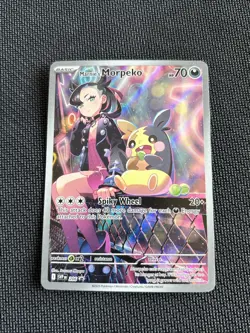 Marnieâ€™s Morpeko SV: Scarlet & Violet Black Star Promo Card 206 NM - Image 2