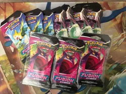 Pokemon TCG Sword & Shield 08 Fusion Strike Sleeved Booster Pack (x12) - Image 1