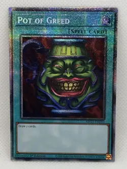 Yugioh 2025 Mega-Pack Pot of Greed Starlight Rare MP25-EN050 NM - Image 1