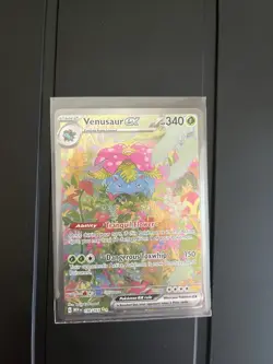 PokÃ©mon TCG Venusaur EX 198/165 Scarlet & Violet 151 Sir Secret Rare Card - Image 1