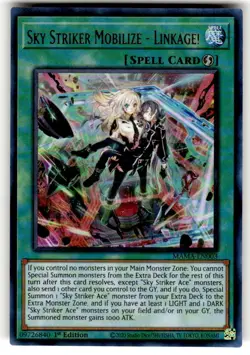 Yugioh Sky Striker Mobilize - Linkage! MAMA-EN003 Ultra Rare 1st Ed NM - Image 1