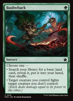 Bushwhack x1 1x FOIL Foundations NM MTG - Image 1