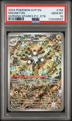 PSA 10 Magneton Pokemon Center Elite Trainer Box Promo 2024 #159 GEM MINT - Image 1
