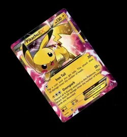 2015 Pokemon PIKACHU EX FULL ART HOLO XY84 PROMO! PLAYED - Image 1