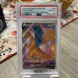 Pokemon Charizard V SWSH050 Champions Path Promo - PSA 10 - Image 1