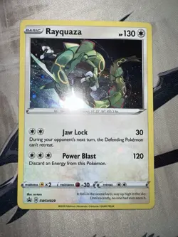 Pokemon Card TCG - Rayquaza SWSH029 Holo Promo Sword & Shield Promo - Image 3