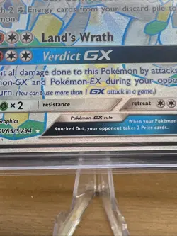 PokÃ©mon Zygarde GX TCG Full Art Ultra Rare Holo Card SV65/SV94 - Image 10