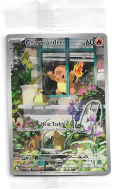 Pokemon Scarlet & Violet Obsidian Flames Charmander 044 Promo Card Sealed - Image 1