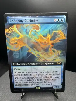 MTG Duskmourn House of Horror Enduring Curiosity Extended Art Foil Mythic NM - Image 1
