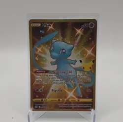 2021 Pokemon TCG Celebrations Mew Gold Full Art #25 Near Mint - Image 1