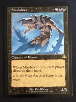 1x Mindslicer (305) Retro Frame Dominaria Remastered LP MTG Magic x1 MKE - Image 1