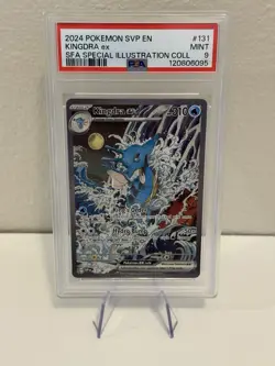 2024 POKEMON SVP EN-SV BLACK STAR PROMO #131 KINGDRA EX PSA 9 - Image 1