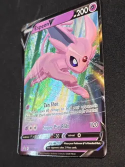 Pokemon TCG Espeon V Black Star Promo SWSH201 Ultra Holo Promo Card NM - Image 3