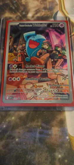 Team Rocket's Wobbuffet SVP 203 Pokemon Center Exclusive Promo - Image 1