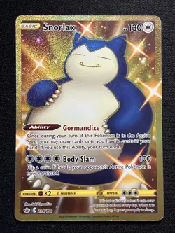 Snorlax (Secret) 224/198 Swsh06: Sword & Shield -Chilling Reign Holo Pokemon TCG - Image 1