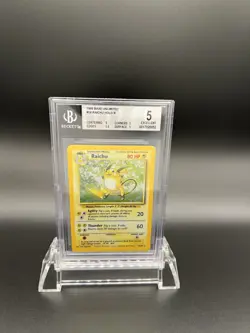 1999 Pokemon Raichu 014/102 Base Set Holo Beckett (BGS) 5 Excellent - Image 1