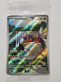 Koraidon Pokemon SVP 014 Scarlet & Violet ETB Holo Black Star Promo Sealed - Image 1