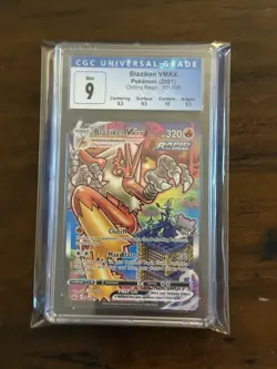 Blaziken Alt Art VMAX Pokemon Card 2021 CGC Graded Mint 9  Chilling Reign - Image 1