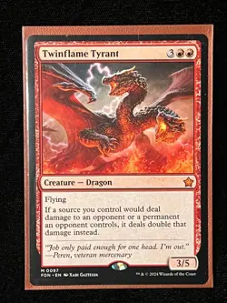 ðŸ”¥ Twinflame Tyrant ðŸ”¥ Foundations MTG Magic The Gathering ðŸ”¥ FREE SHIPPING! ðŸ”¥ - Image 1