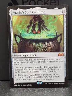 MTG Agatha's Soul Cauldron Wilds of Eldraine Regular Mythic 0242 English - Image 1
