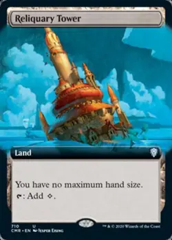 MTG English Reliquary Tower (Extended Art) NM Foil Commander Legends - Image 1