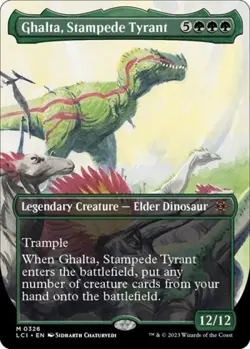 MTG English Ghalta, Stampede Tyrant (Borderless) NM Normal - Image 1