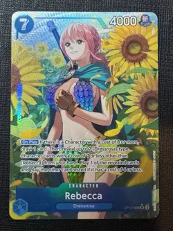 One Piece CCG Royal Blood Rebecca Alt Art Parallel Card OP10-058 Near Mint - Image 1