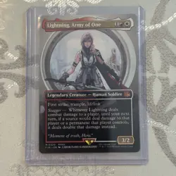2025 MTG Final Fantasy Lightning, Army of One #0320 Borderless Non-foil NM - Image 1