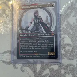 2025 MTG Final Fantasy Lightning, Army of One #0320 Borderless Non-foil NM - Image 4